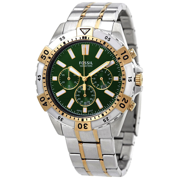 Fossil Garrett Chronograph Quartz Green Dial Men's Watch #FS5622 - Watches of Australia