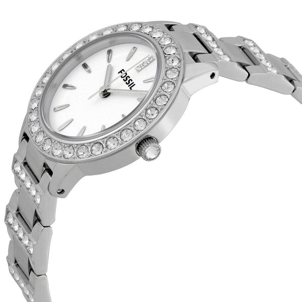 Fossil Glitz White Dial Stainless Steel Ladies Watch #ES2362 - Watches of Australia #2