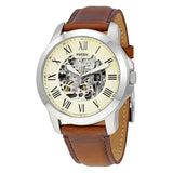 Fossil Grant Automatic Beige Skeleton Dial Men's Watch ME3099 - Watches of Australia