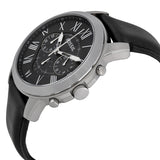 Fossil Grant Black Dial Black Leather Men's Watch FS4812 - Watches of Australia #2