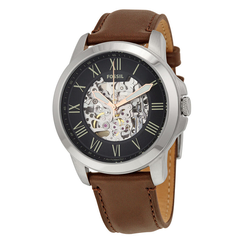 Fossil Grant Automatic Black Skeleton Dial Men's Watch ME3100 - Watches of Australia