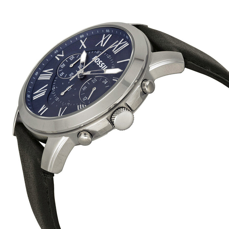 Fossil Grant Chronograph Blue Dial Black Dial Men's Watch FS4990 - Watches of Australia #2