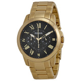 Fossil Grant Chronograph Brown Dial Gold-tone Men's Watch FS4815 - Watches of Australia