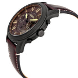 Fossil Grant Dark Brown Chronograph Leather Men's Watch FS5088 - Watches of Australia #2