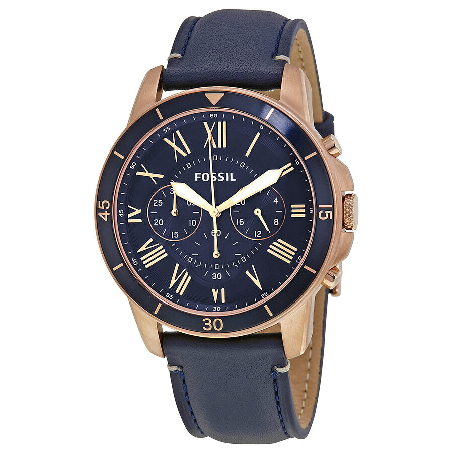 Fossil Grant Sport Chronograph Blue Dial Men's Watch FS5237 - The Watches Men & CO
