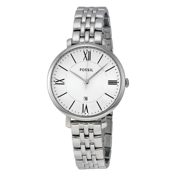 Fossil Jacqueline Silver Dial Stainless Steel Ladies Watch #ES3433 - Watches of Australia