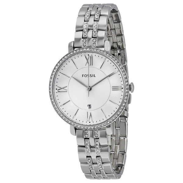 Fossil Jacqueline Silver Dial Stainless Steel Ladies Watch ES3545 - Watches of Australia