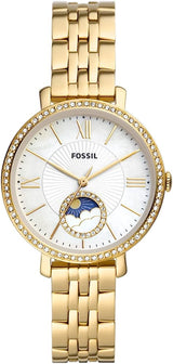 Fossil Jacqueline Sun Moon Gold Stainless Steel Women's Watch - ES5167