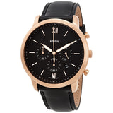 Fossil Neutra Chronograph Black Dial Men's Watch #FS5381 - Watches of Australia