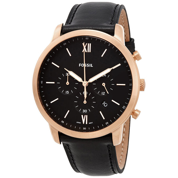 Fossil Neutra Chronograph Black Dial Men's Watch #FS5381 - Watches of Australia