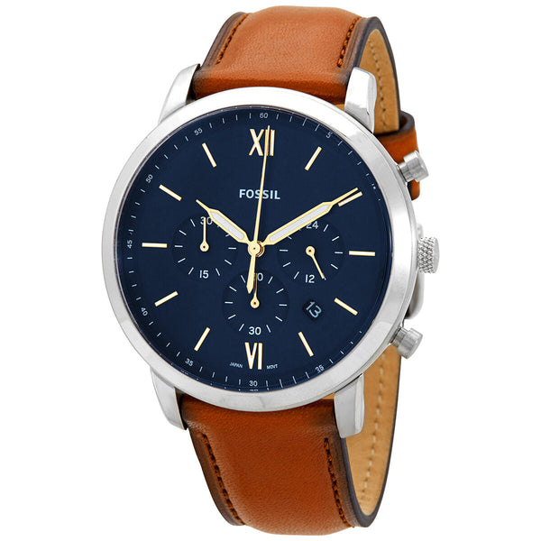 Fossil Neutra Chronograph Quartz Blue Dial Men's Watch FS5453 - Watches of Australia