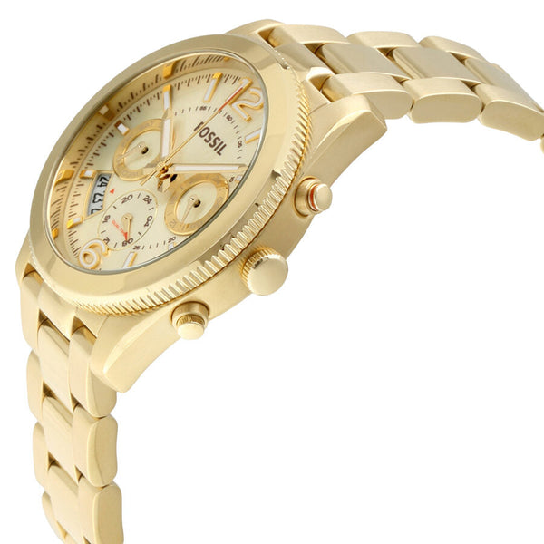 Fossil Perfect Boyfriend Gold Dial Ladies Multifunction Watch ES3884 - Watches of Australia #2