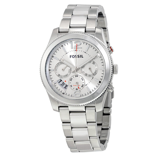 Fossil Perfect Boyfriend Silver Dial Ladies Dual Time Watch ES3883 - Watches of Australia