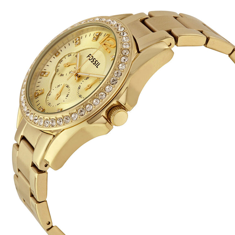 Fossil Riley Multi-Function Champagne Dial Ladies Watch #ES3203 - Watches of Australia #2