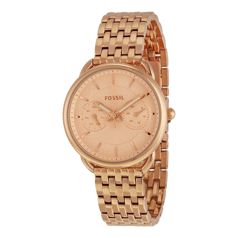 Fossil Tailor Multifunction Rose Dial Ladies Watch ES3713 - The Watches Men & CO