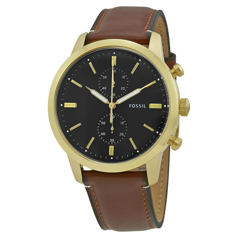 Fossil Townsman Chronograph Black Dial Men's Watch FS5338 - Watches of Australia