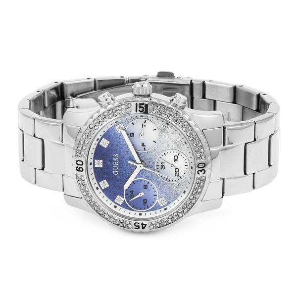 Guess Confetti Crystal Glitter Dial Ladies Watch W0774L6 - Watch