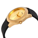 Guess G-Twist Gold Dial Black Leather Ladies Watch W0911L3 - Watches of Australia #2