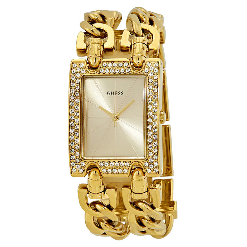 Guess Mod Gold Sunray Dial Ladies Bangle Watch W0072L1 - Watches of Australia