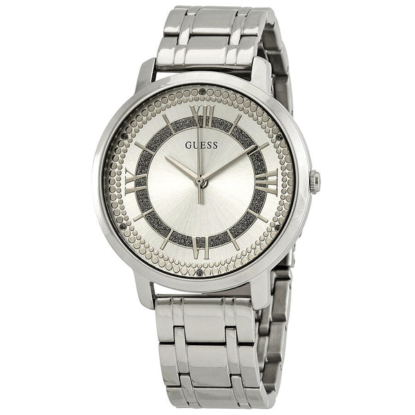 Guess Montauk Silver Dial Stainless Steel Ladies Watch W0933L1 - Watches of Australia