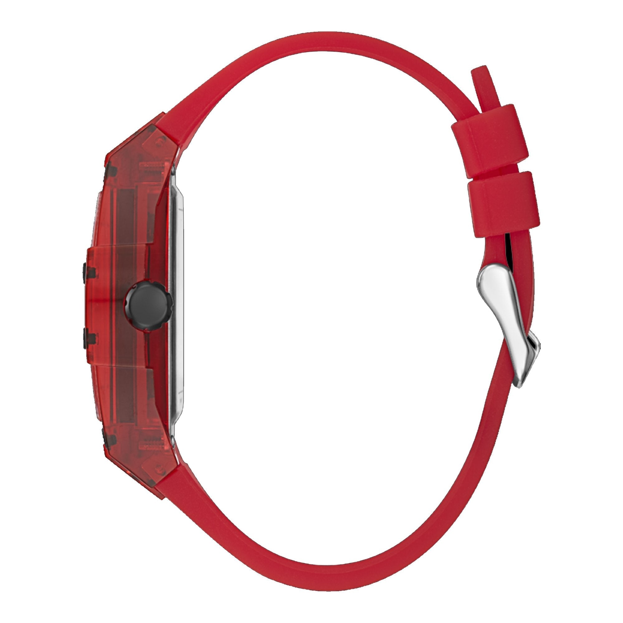 Guess Red Case Silicone Men’s Watch GW0203G5 - Watch