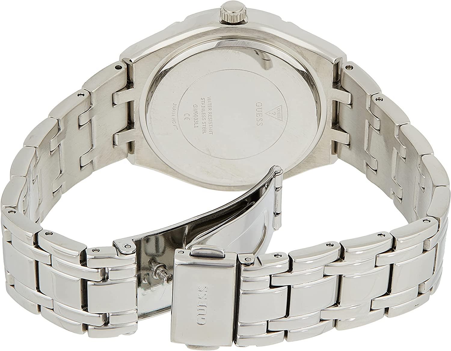 Guess Silver Tone Cosmo Blue Dial Women’s Watch GW0033L5 - Watch