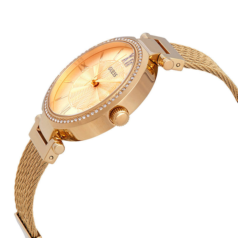 Guess Soho Crystal Gold Dial Yellow Gold PVD Ladies Watch W0638L2 - Watches of Australia #2