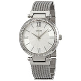 Guess Soho Crystal Silver Dial Ladies Watch W0638L1 - The Watches Men & CO