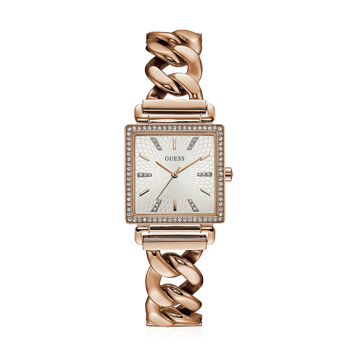 Guess Vanity Rose Gold Square Women’s Watch W1030L4 - Watch