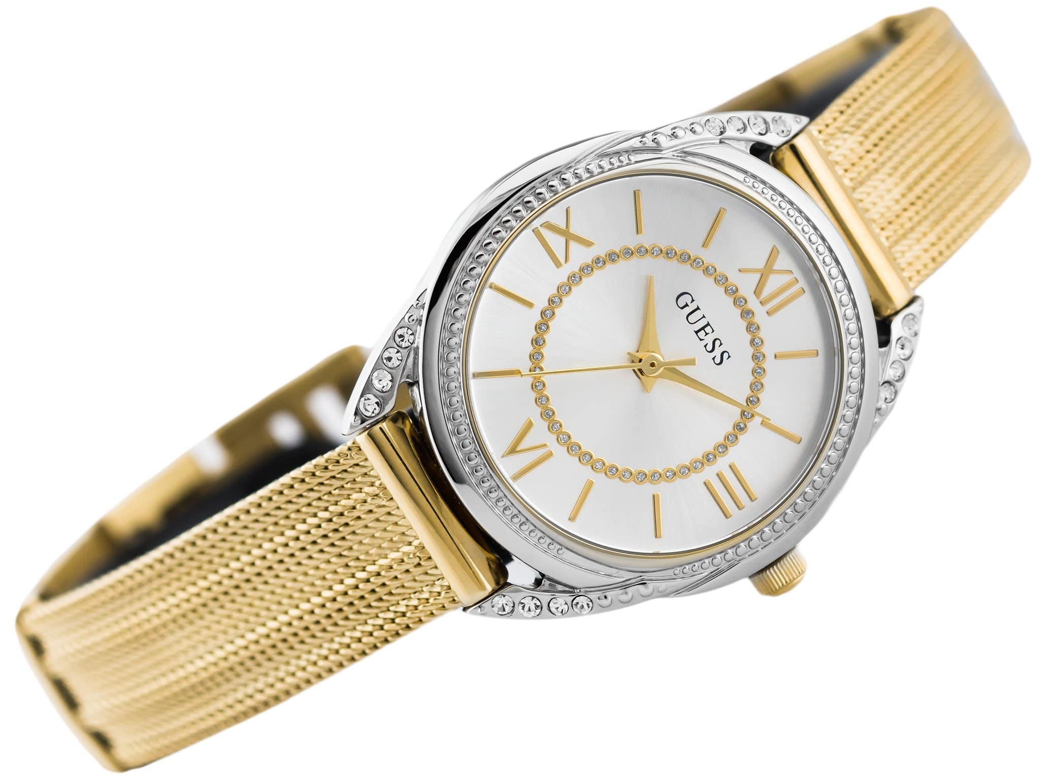Guess Women’s Quartz Stainless Steel Silver Dial Women's Watch W1084L2 - The Watches Men & CO #2