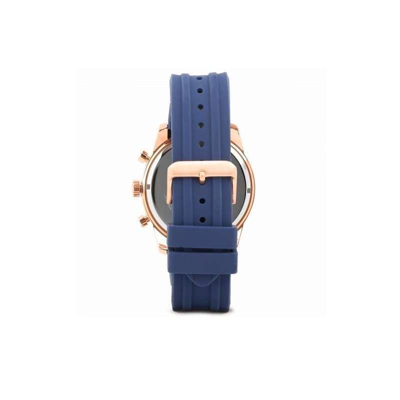 Guess Caliber White Dial Blue Rubber Strap Chronograph  Men's Watch W0864G5 - Watches of Australia #3
