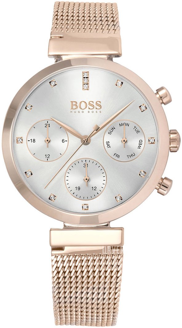 Hugo Boss Flawless Rose Gold Mesh Women's Watch  1502553 - Watches of Australia