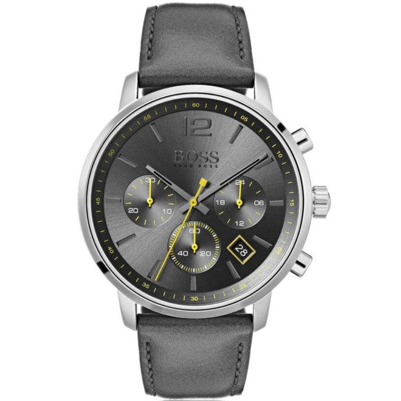 Hugo Boss Attitude Grey Dial Men's Watch  1513658 - The Watches Men & CO