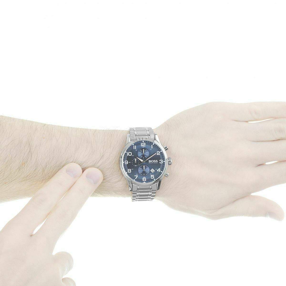 Hugo Boss Aeroliner Chronograph Blue Dial Men's Watch 1513183