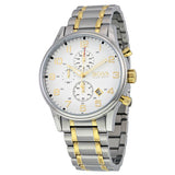 Hugo Boss Aeroliner Chronograph White Dial Two-tone Men's Watch 1513236 - Watches of Australia