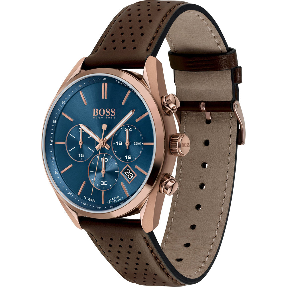 Hugo Boss Champion Leather Strap Men's Watch 1513817
