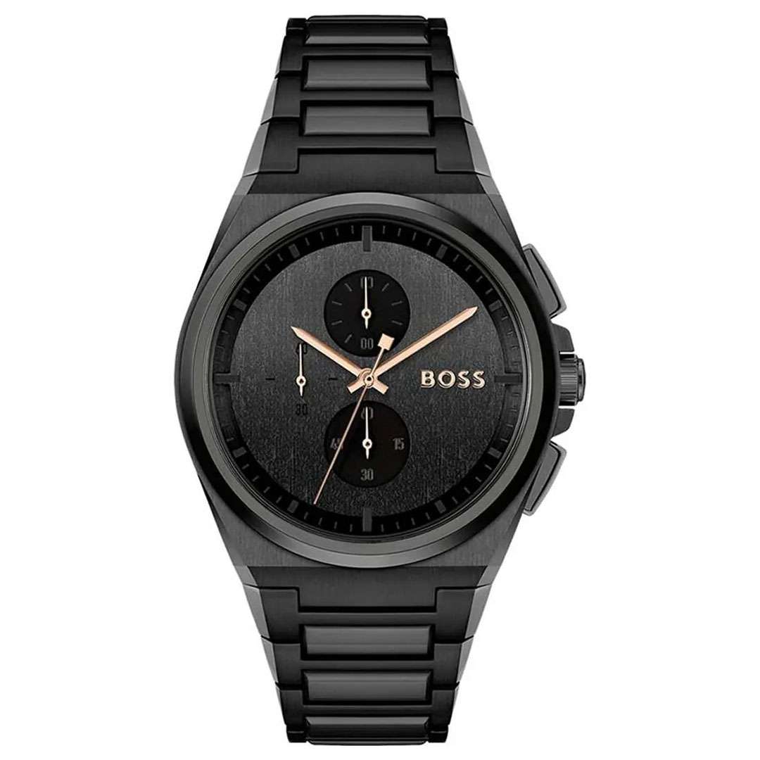 Hugo Boss Steer Chronograph Black Dial Men's Watch - 1514068