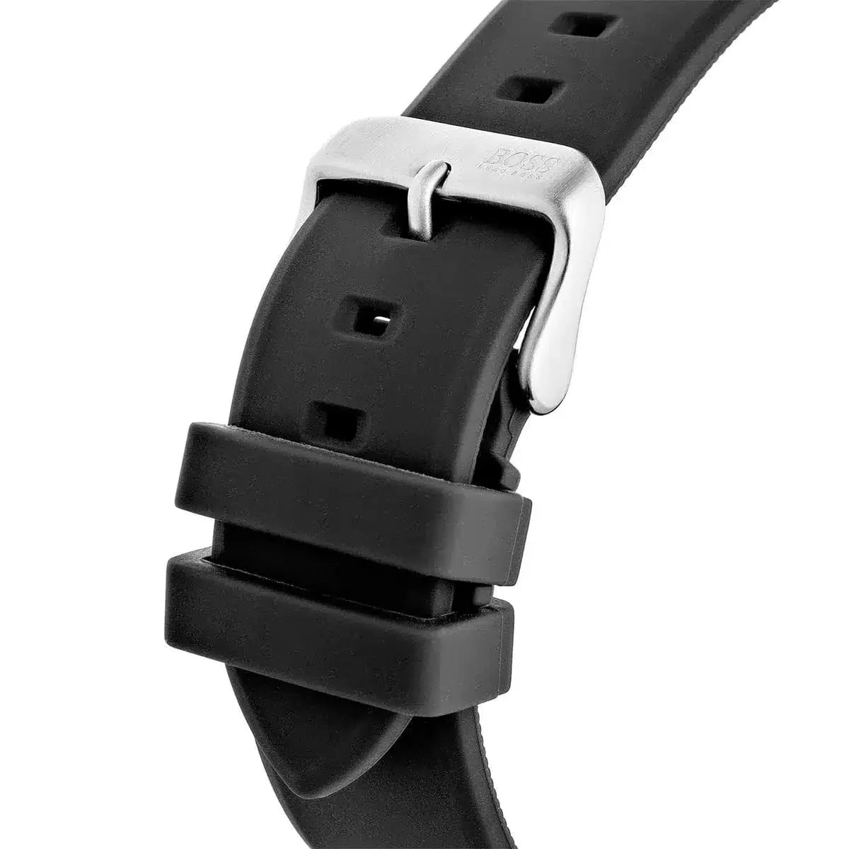 Hugo Boss Velocity Chronograph Black Dial Black Leather Strap Watch for Men - 1513716 1513716 - Image 6