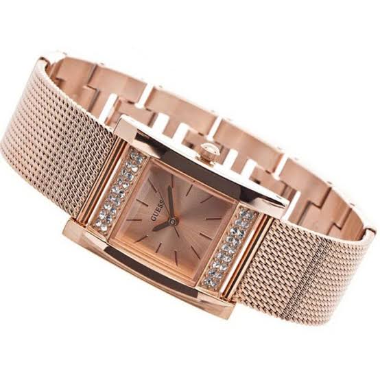 Guess Nouveau Diamond Rose Gold Ladies Watch W0127L3 - The Watches Men & CO #2