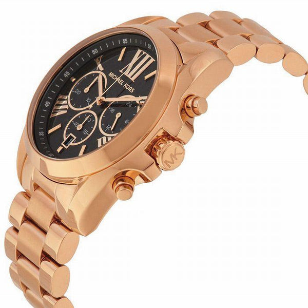 Michael Kors Bradshaw Black Dial Rose Gold Watch MK5854 - Watches of Australia #2