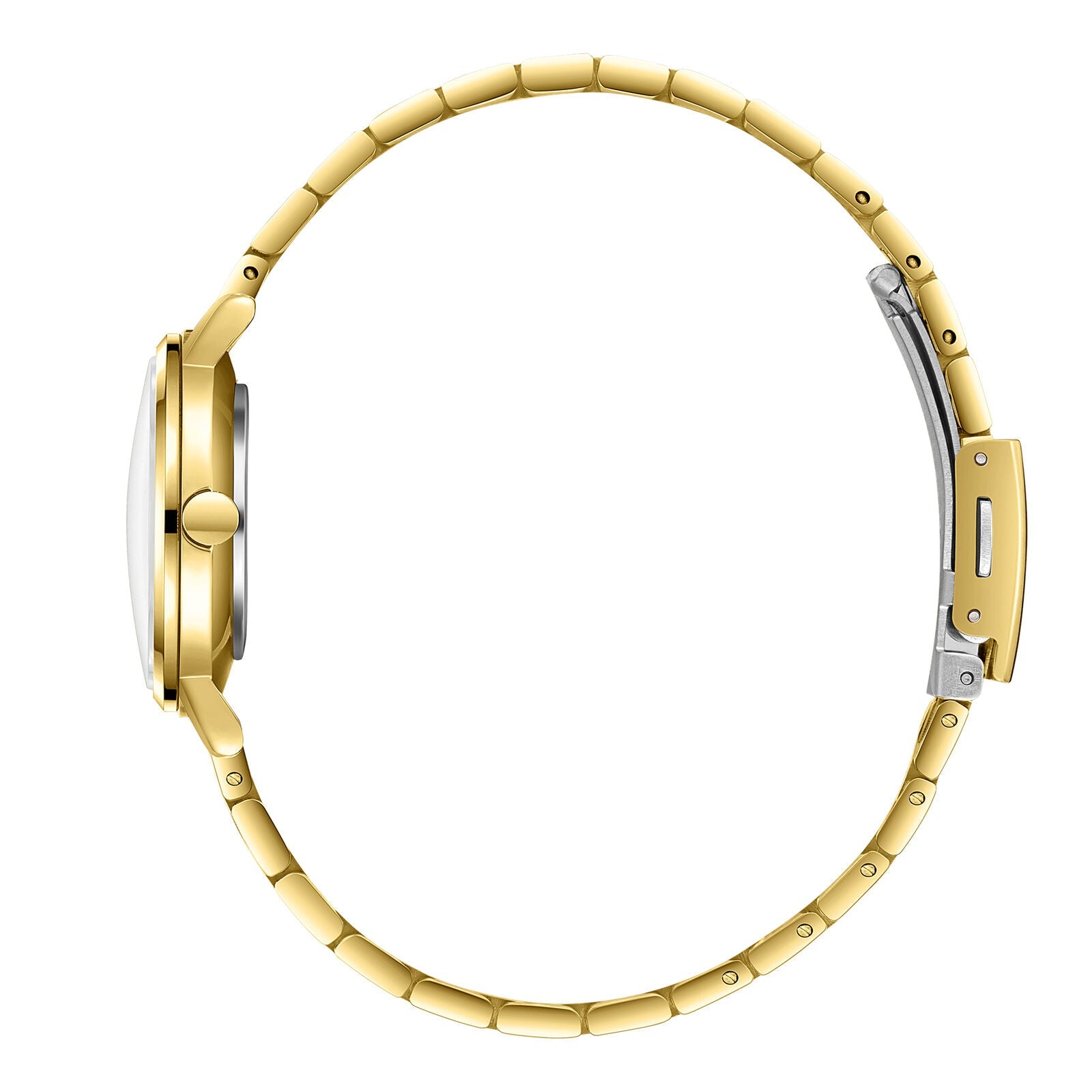 Lee Cooper LC08297.130 watch side profile showing case depth and bracelet links
