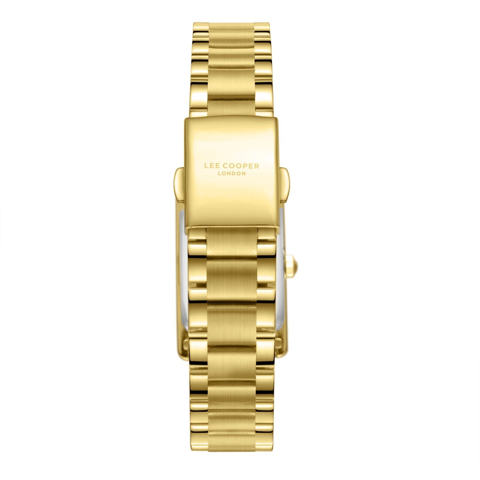 Lee Cooper Square Silver Dial Gold Watch - LC08300.130