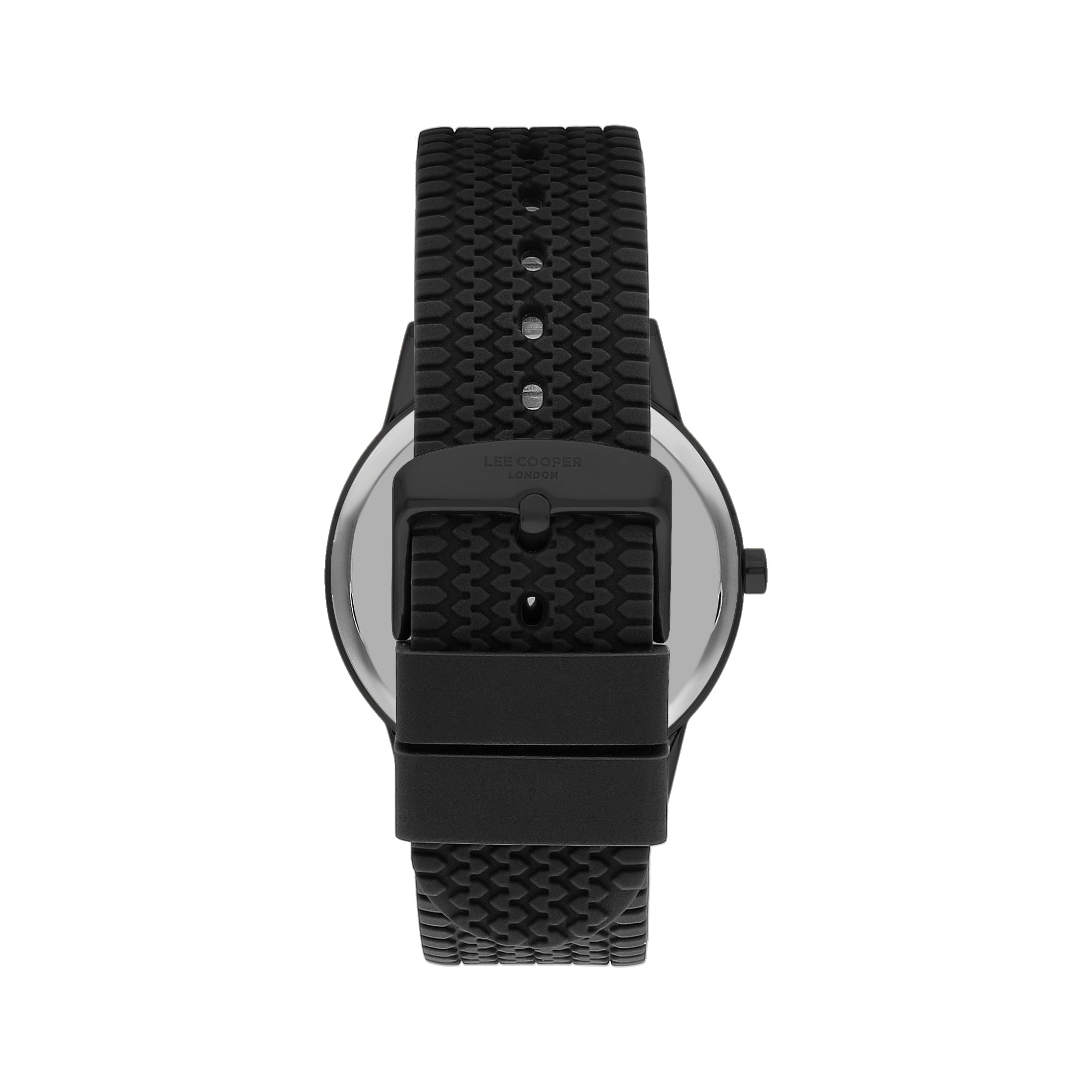 Lee Cooper Men’s Watch Grey Dial Graphite Silicone Strap – LC07715.651 - Watch