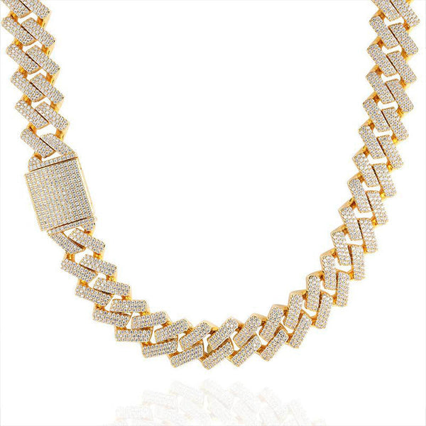 Big Daddy 18mm Gold & Prong  Link Chain