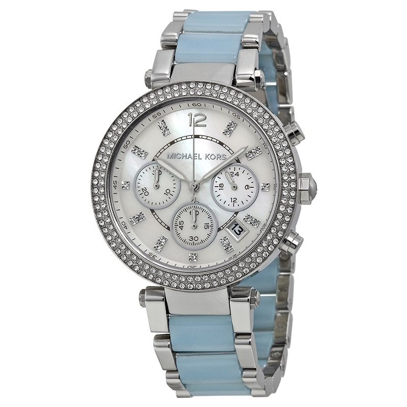 Michael Kors Parker Mother of Pearl Dial Ladies Watch MK6138 - Watches of Australia #2