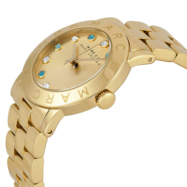 Marc by Marc Jacobs Amy Dexter Gold dial Gold-tone Ladies Watch #MBM3215 - Watches of Australia #2