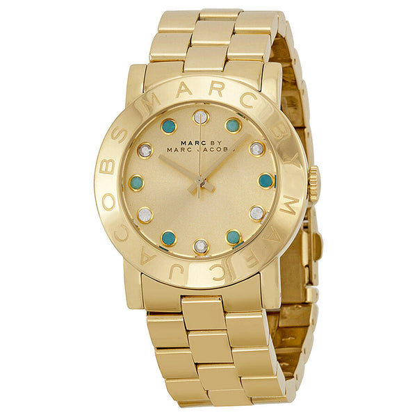 Marc by Marc Jacobs Amy Dexter Gold dial Gold-tone Ladies Watch #MBM3215 - Watches of Australia