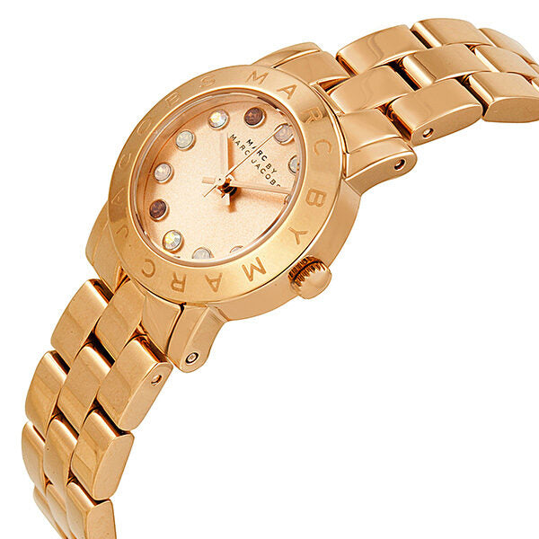 Marc by Marc Jacobs Amy Dexter Rose Dial Rose Gold-tone Ladies Watch MBM3219 - Watches of Australia #2