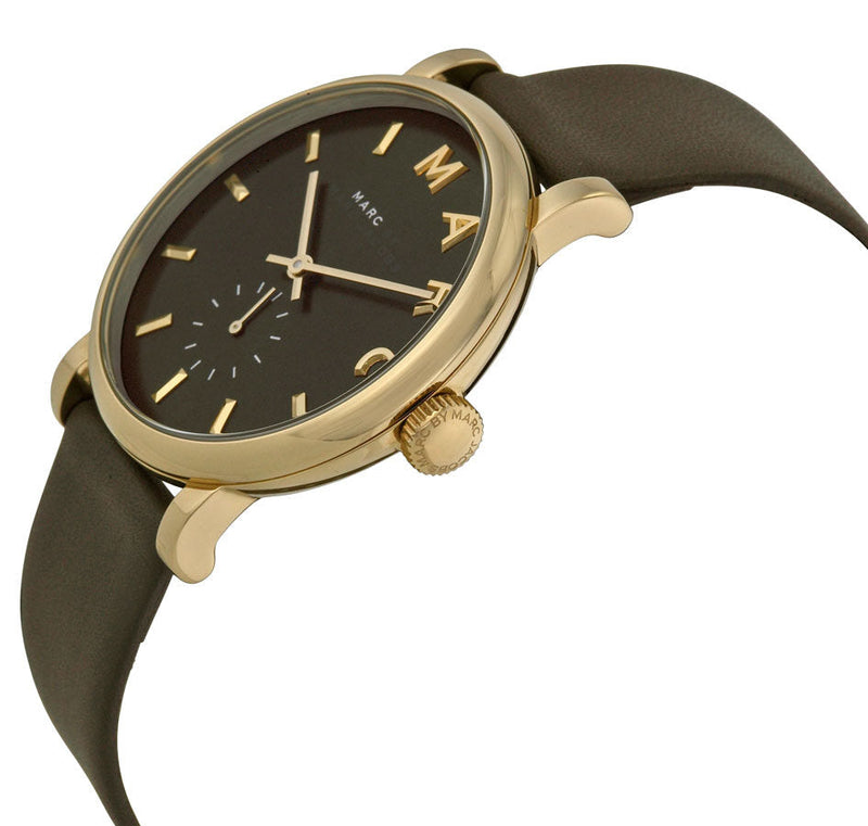 Marc by Marc Jacobs Baker Olive Dial Olive Leather Ladies Watch MBM1328 - Watches of Australia #2