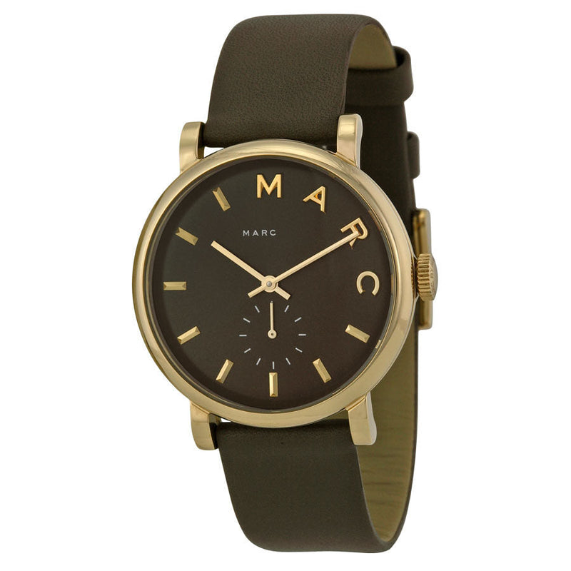 Marc by Marc Jacobs Baker Olive Dial Olive Leather Ladies Watch MBM1328 - Watches of Australia